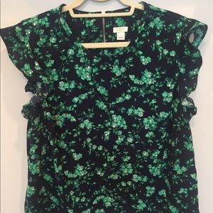 Jcrew flower blossom shirt
